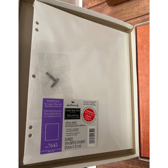 VINTAGE Hallmark Memories Warm Our Hearts Scrapbook Album With 38 Pages & Screws - Picture 5 of 8